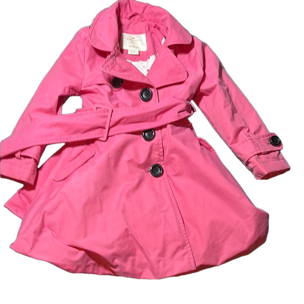 Pink Kate Spade Trench Coat size 2 years